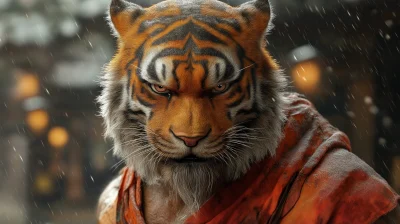 Muscular Tiger Man