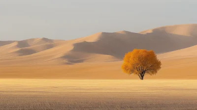 Solitary Trees in the Desert