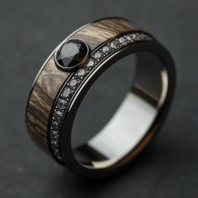 Futuristic Men’s Wedding Ring