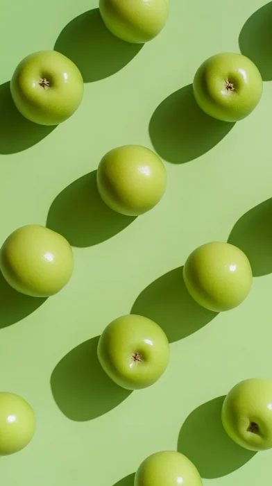 Green Apples on Light Green