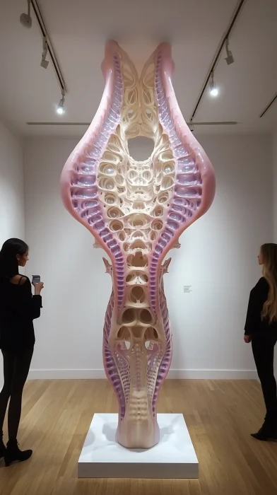 Symmetrical Tendril Sculpture