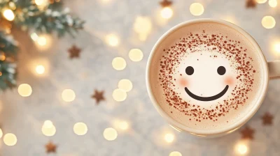 Smiley Face Coffee Art