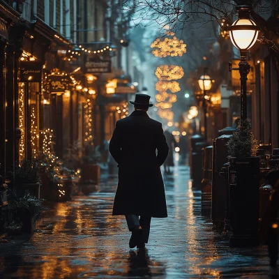 Elegant Evening Stroll