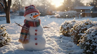 Snowman in a Winter Wonderland