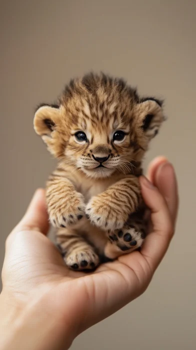 Adorable Lion Cub