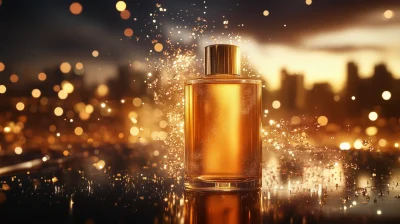 Shampoo Bottle in Golden Light