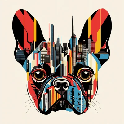 Geometric French Bulldog