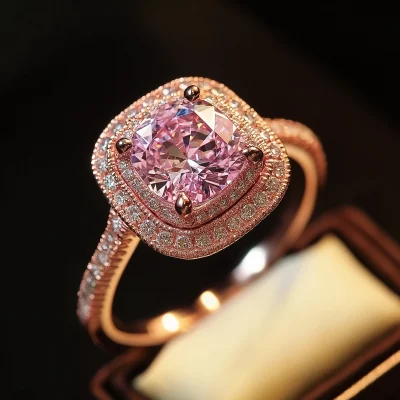 Pink Diamond Ring