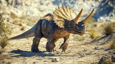 Charging Triceratops