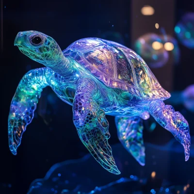 Glass Alien Sea Turtle