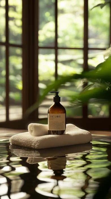 Serene Body Wash Scene