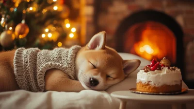 Sleeping Shiba Inu Puppy