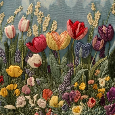 Tulip Garden Embroidery