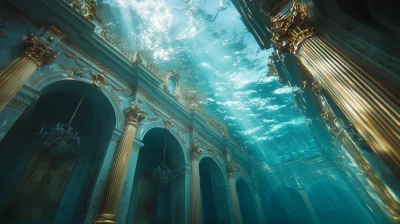 Underwater View of Hermitage Palace