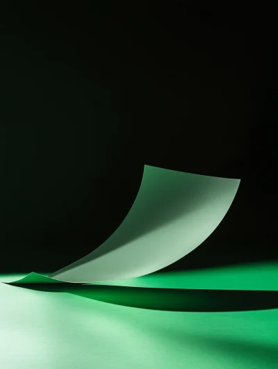 Curved Paper Sheet