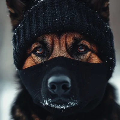 Shepherd in Ski Mask