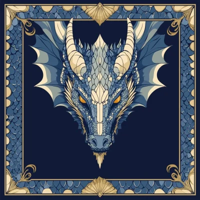 Medieval Dragon Head Design