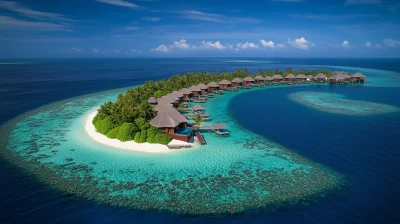 Heart Shaped Villas in Maldives