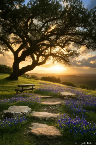 Spring Bluebonnet Hill