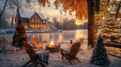 Winter Patio Serenity