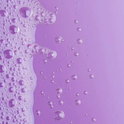 Vivid Purple Bubble Tea Background