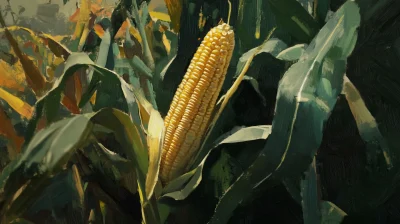 Corn Cob Close-Up