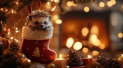 Cozy Hedgehog Christmas