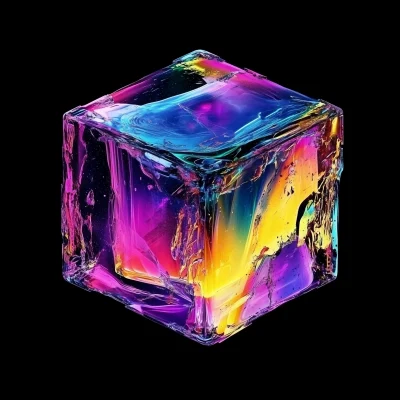 Floating Cube in the Void