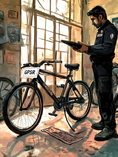 Customs Inspection of a Bicycle