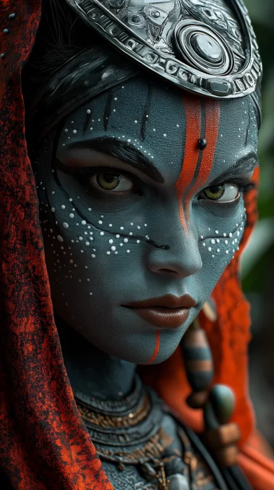 Futuristic Hindu Warrior Goddess