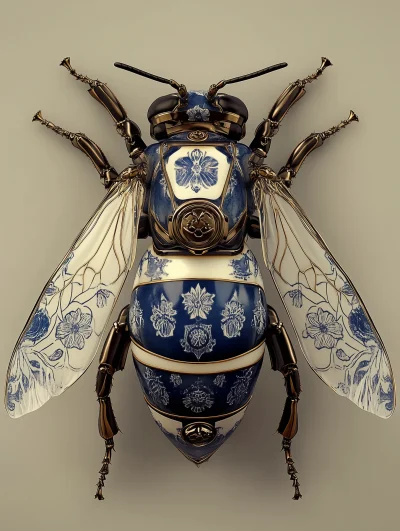 Porcelain Mechanical Bee