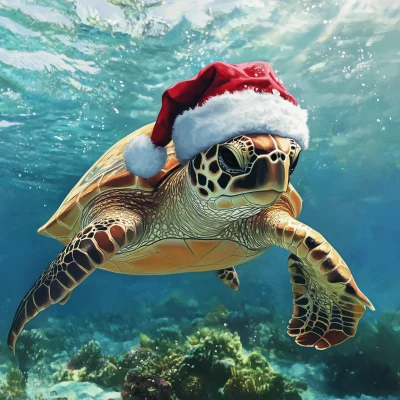 Santa Turtle