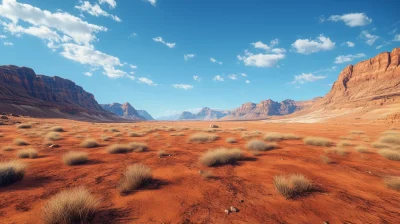 Desolate Desert Landscape