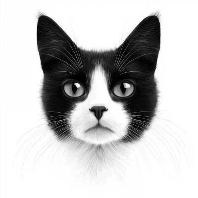 Cat Head Portrait