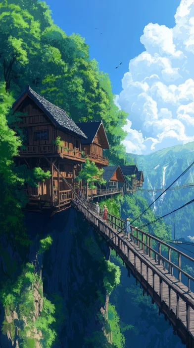 Nature in Miyazaki Style