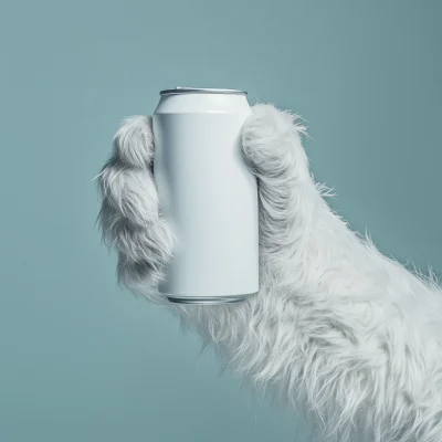 Yeti Hand with Soda Can