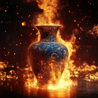 Glowing Porcelain Vase