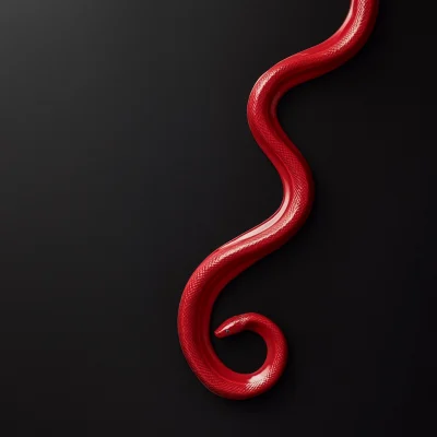 Slimy Red Snake