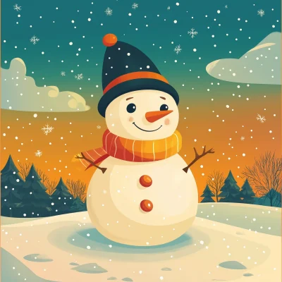 Cheerful Snowman