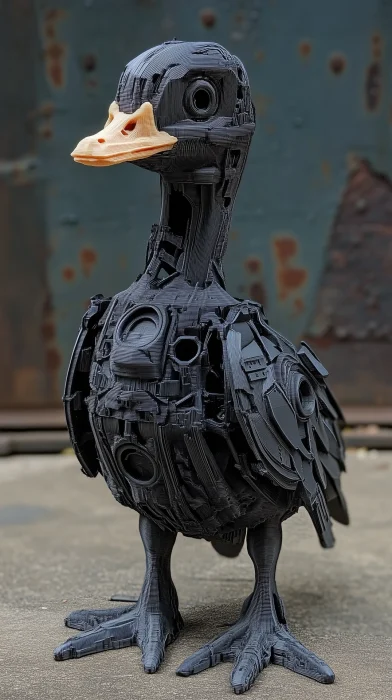 Cyberpunk Goose Robot