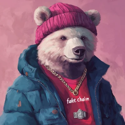 Cool Bear Character