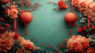 Traditional Chinese New Year Elements