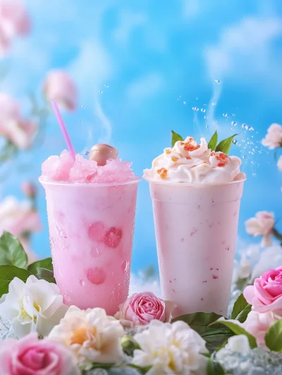 Elegant Rose Drinks