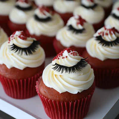 Eyelash Cupcakes