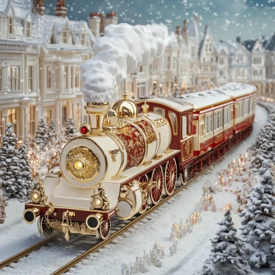 Luxurious Ivory Locomotive