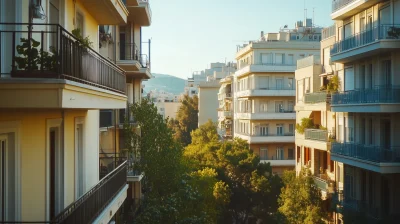 Modern Greek Residence Balcony