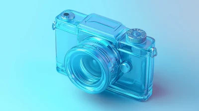 Blue Camera Icon