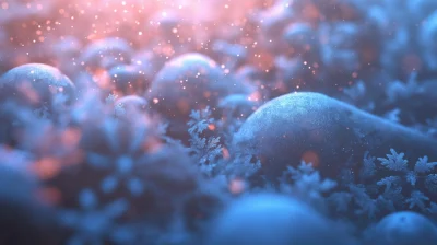 Cinematic Snowflake Scene