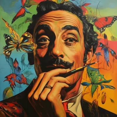 Colorful Salvador Dali