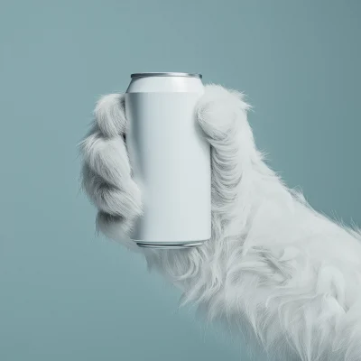 Yeti Hand Holding Soda Can